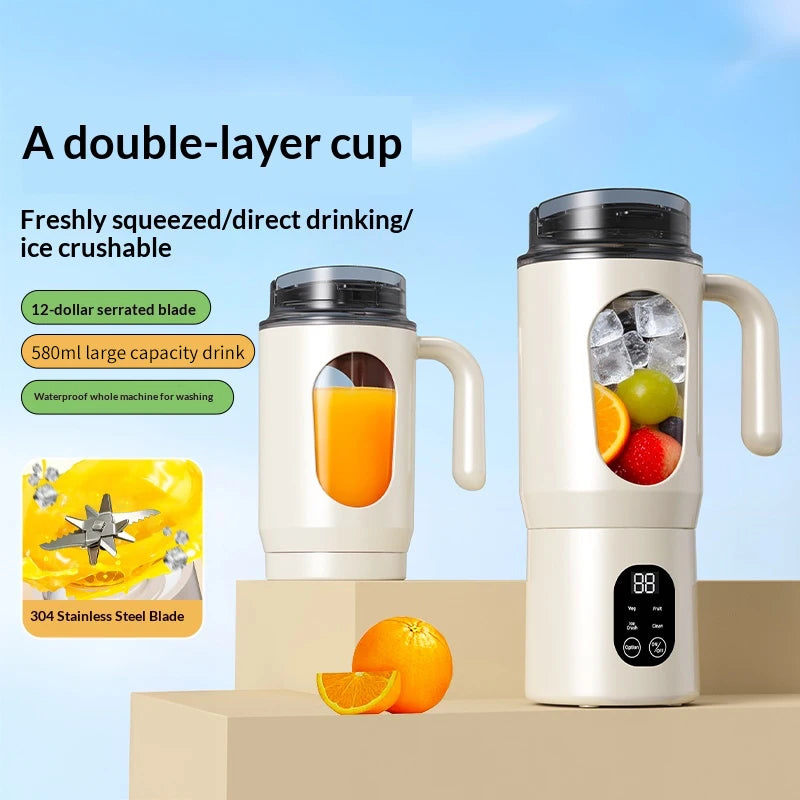 Portable Blender Cup – Fruit & Veggie Mixing Blender 50W Portable Blender Cup PLUSH