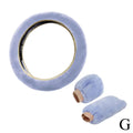 Plush Winter Car Steering Wheel Cover Set – Non-Slip Soft Steering Wheel Cover PLUSH G