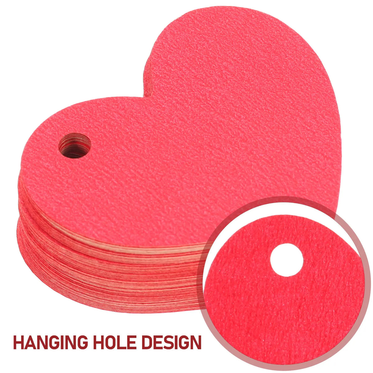 50pcs Heart Shaped Kraft Paper Tags – Gift Labels & Favors Kraft Paper Tags PLUSH