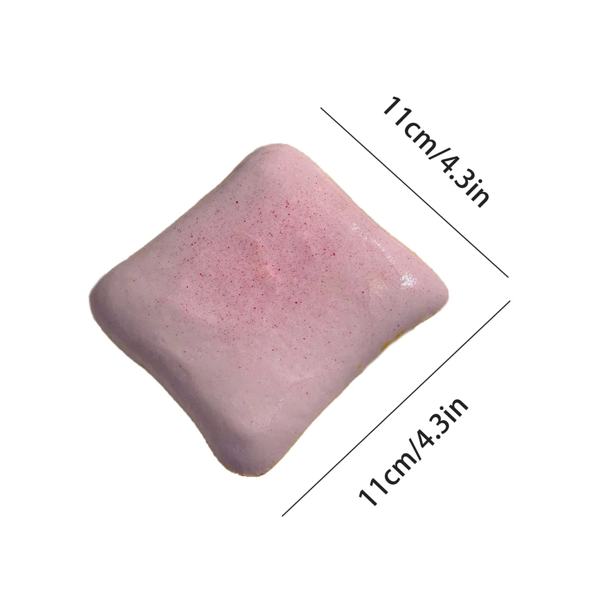 Squishy Bread Squeeze Toy – Slow Rising Sensory Fidget Squishy Fidget Toy PLUSH Pink 1PC square