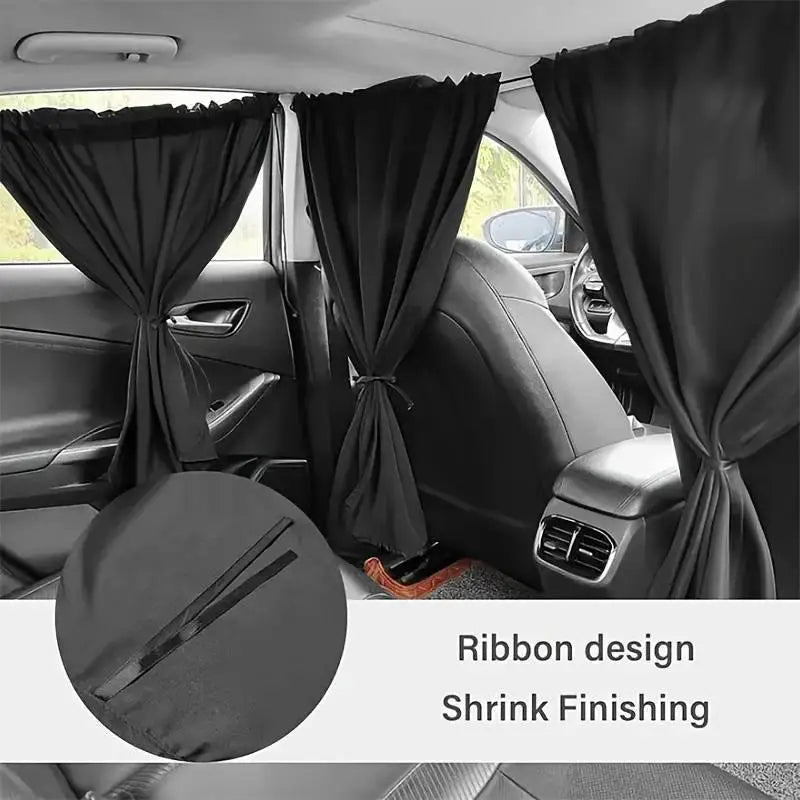 Universal Car Privacy Curtain Set – Window Shade 1/2/4pcs Car Window Shade PLUSH