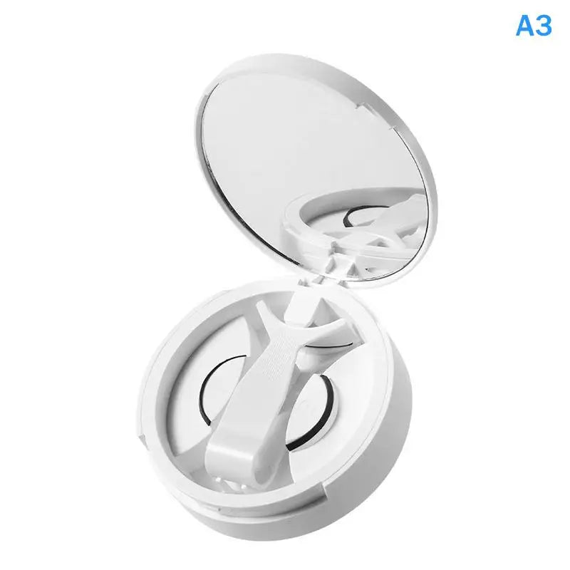 Magnetic False Eyelash Storage Box with Mirror | Portable Eyelash Organizer Case PLUSH A3