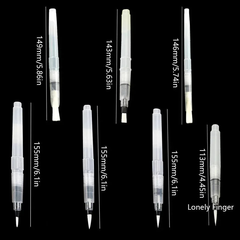 7pcs Refillable Watercolor Brush Pens – Fine Tip Art Set Watercolor Brush Pens PLUSH
