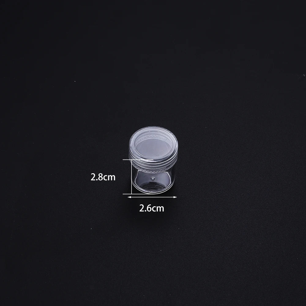 Round Transparent Plastic Jewelry Storage Box | Organizer Case Jewelry Storage Box PLUSH 26x28mm