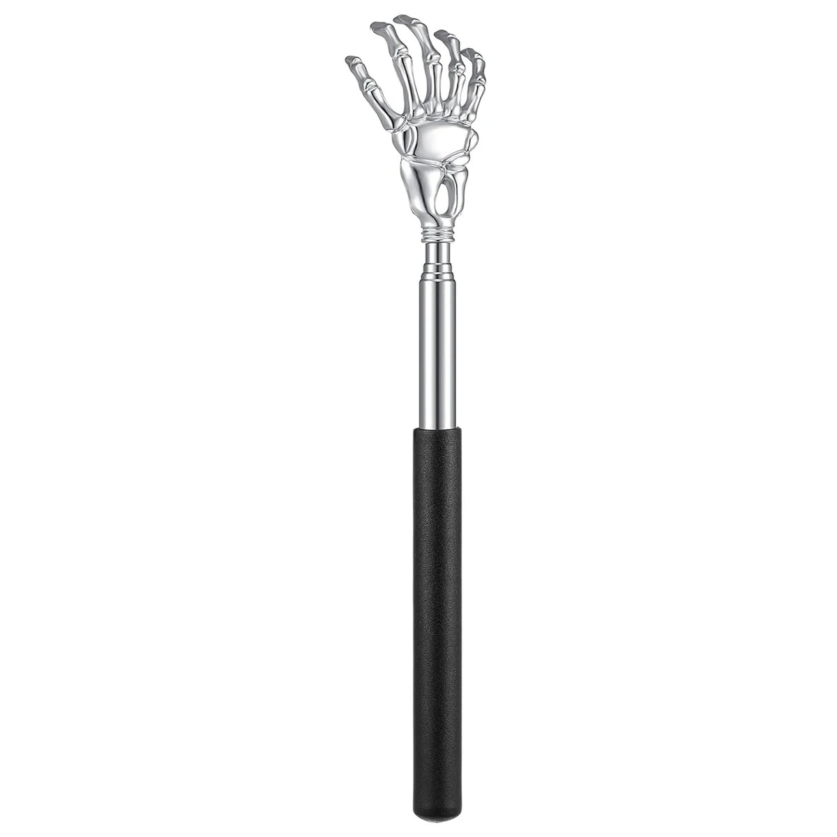 Telescoping Back Scratcher Long Reach Stainless Steel Claws Back Scratcher PLUSH 1PCS Black