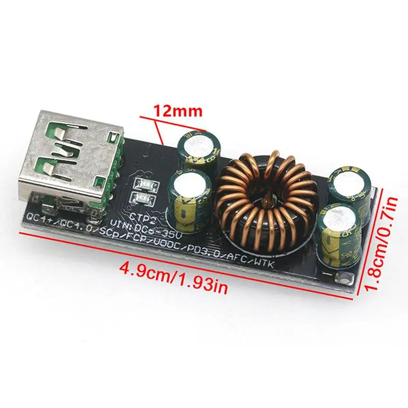 QC4.0 QC3.0 USB Type-C Fast Charge Adapter Board 6–35V Fast Charge Adapter Board PLUSH