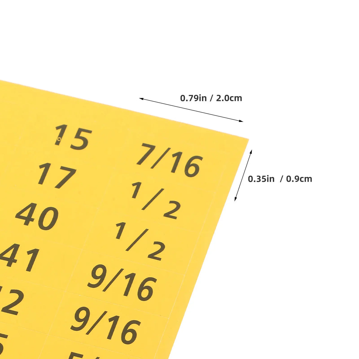 Color Coded Socket Wrench Size Stickers – 20 Sheets Tool Labels Tool Organization Labels PLUSH
