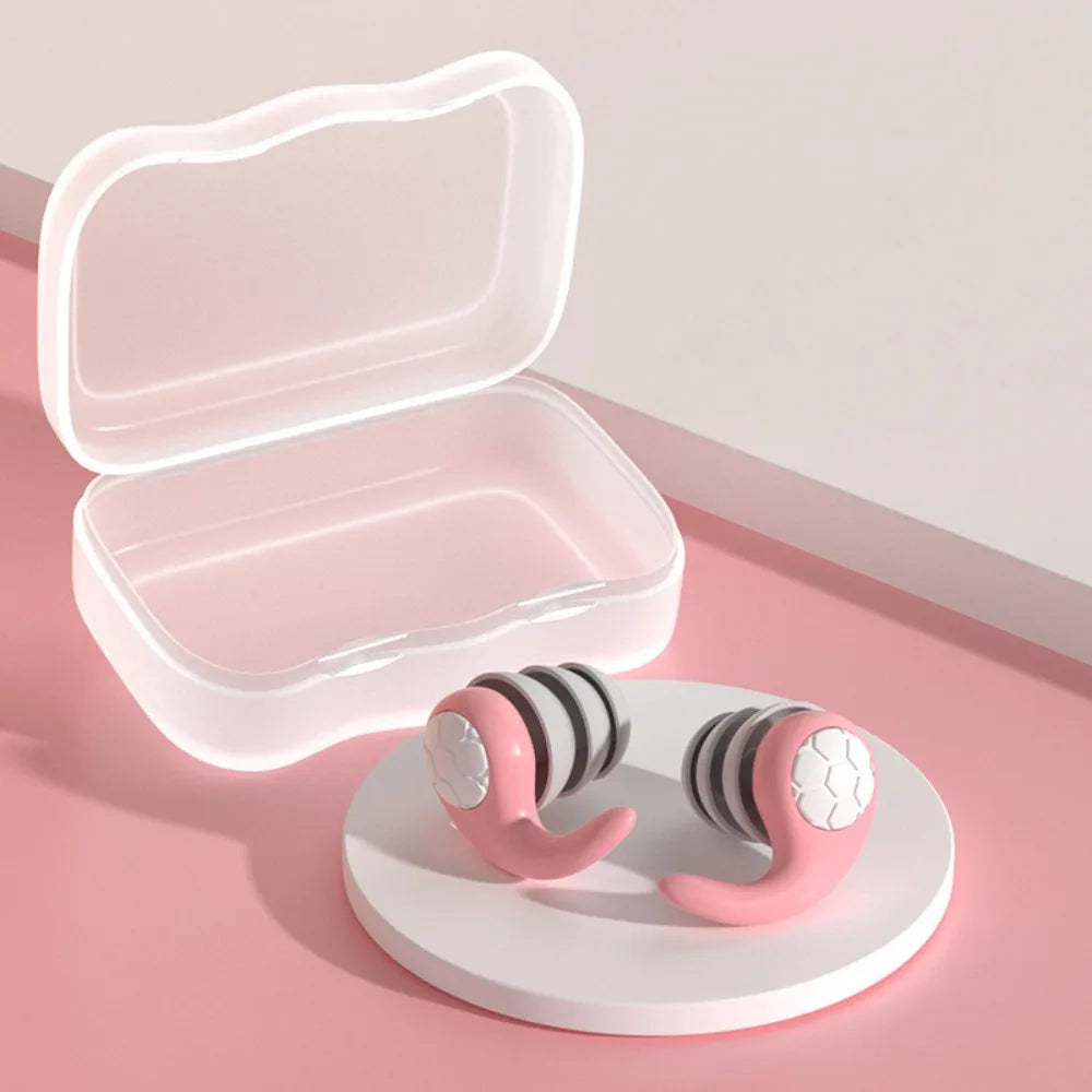 Waterproof Silicone Earplugs – Three-Layer Noise Blocking Silicone Earplugs PLUSH