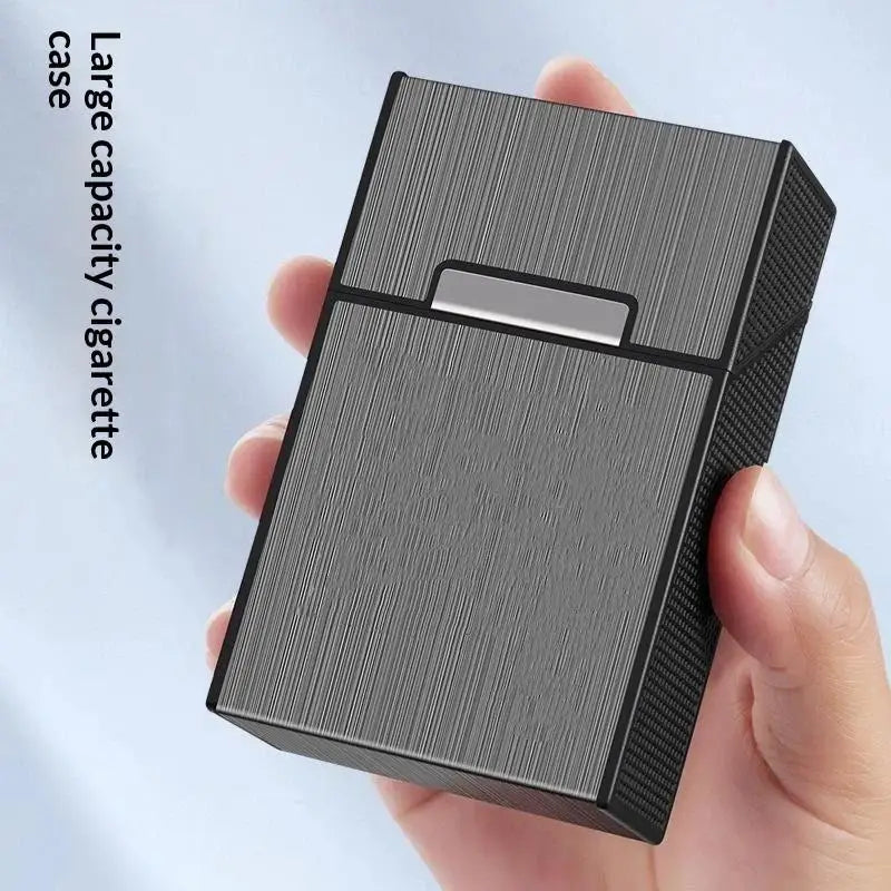 Metal Cigarette Case 20-Capacity Stainless Steel Holder Cigarette Case PLUSH