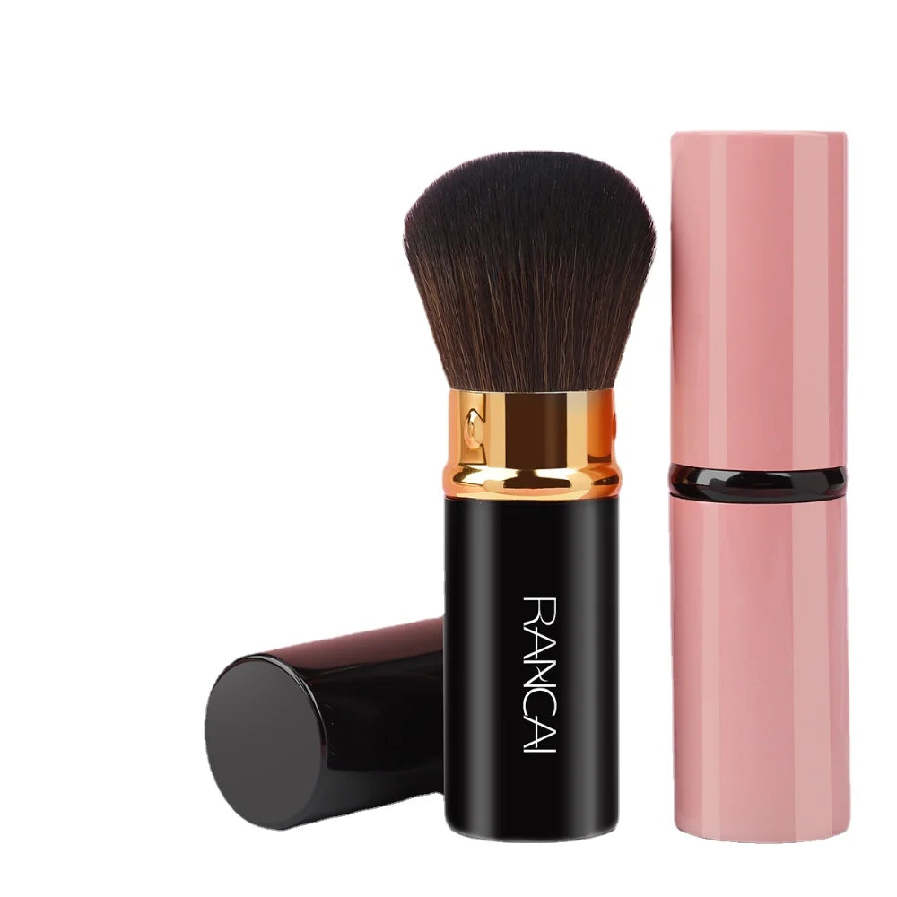 Mini Retractable Powder Blush & Highlight Brush | Portable Makeup Brush PLUSH