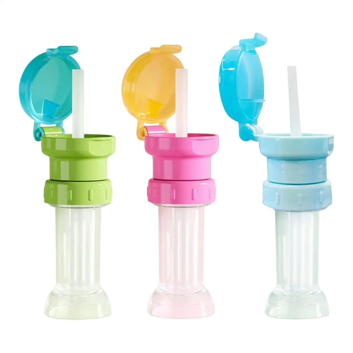 Spill-Proof Kids Water Bottle Straw Cap – Sippy Lid Bottle Straw Cap PLUSH