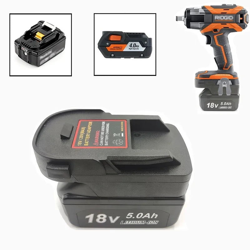 Makita 18V Battery Adapter for Ridgid & AEG 18V Power Tools Battery Adapter PLUSH