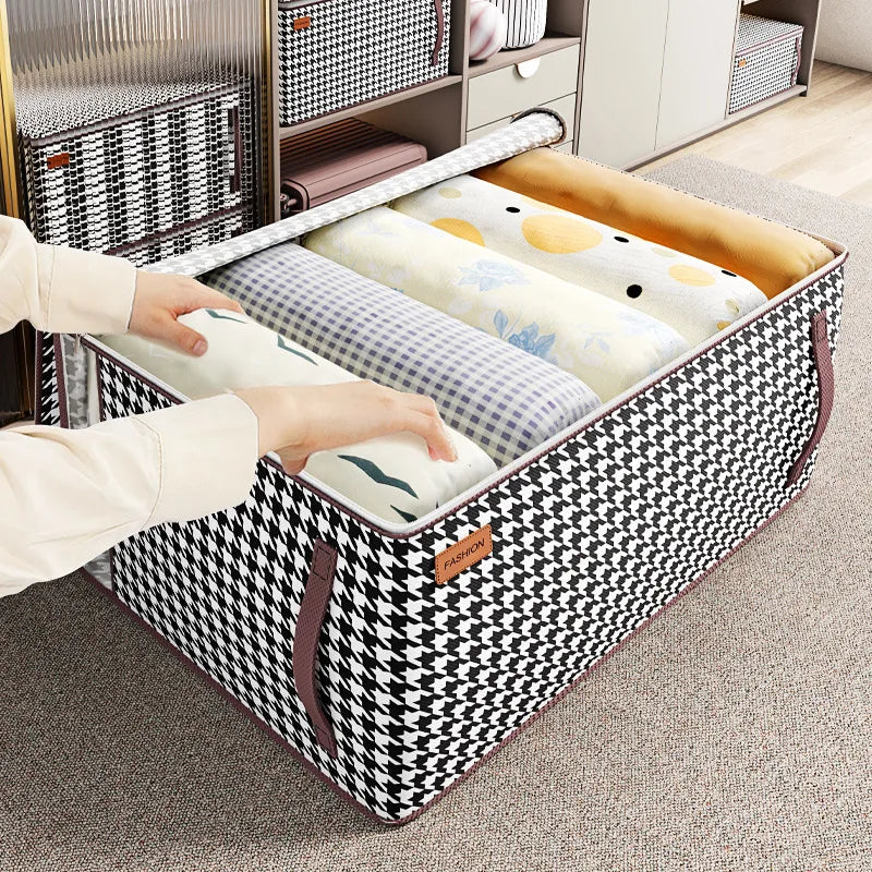 Large Capacity Quilt Storage Bag – Dustproof Clothing Organizer Clothing Storage Bag PLUSH