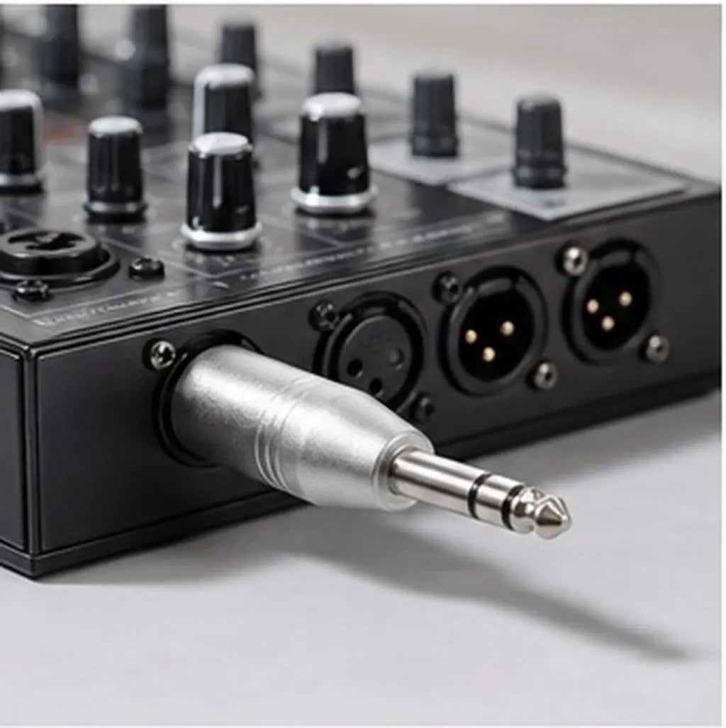 XLR Male to 6.35mm Female TRS Stereo Audio Adapter – Metal Audio Adapter PLUSH Default Title
