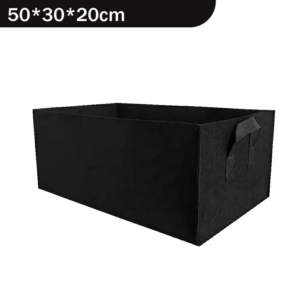 Square Non-Woven Felt Grow Bag – Foldable Plant Container Felt Grow Bag PLUSH