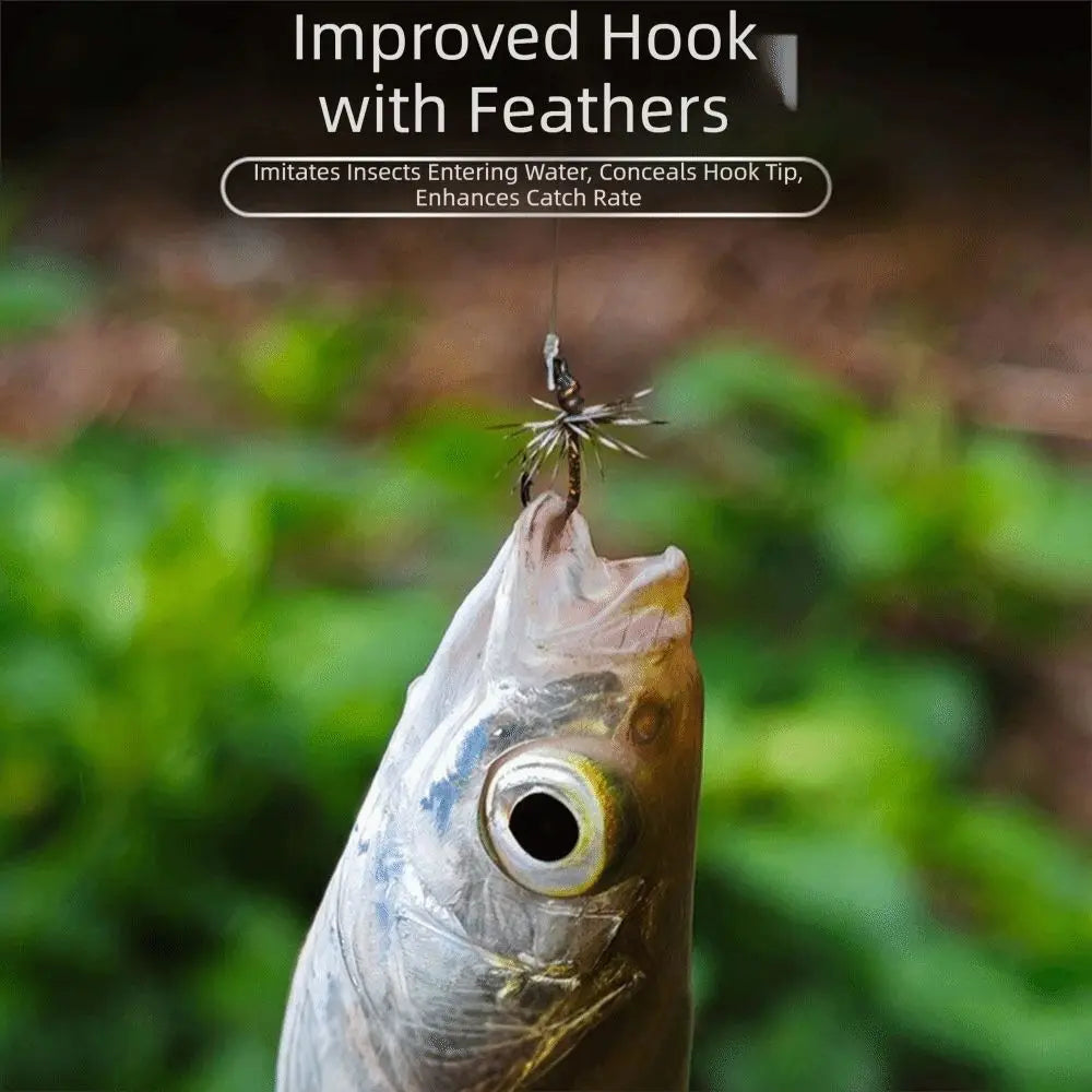 Reflective Fly Fishing Hooks Kit – Handmade High Carbon Flies Fly Fishing Hooks PLUSH