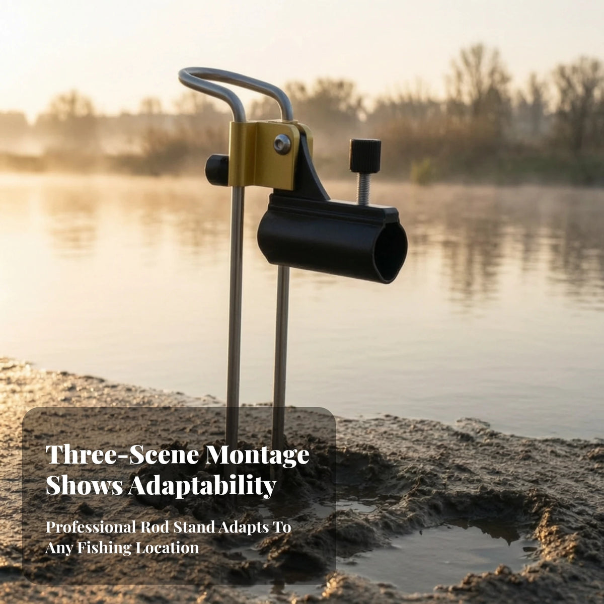Ground Fishing Rod Holder – Adjustable Clamp & Rust Resistant Fishing Rod Holder PLUSH