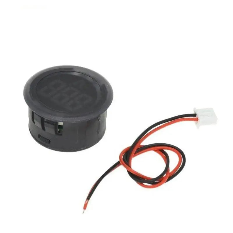 Round Digital DC Voltmeter 4-100V LED – Car Motorcycle Monitor Digital Voltmeter PLUSH