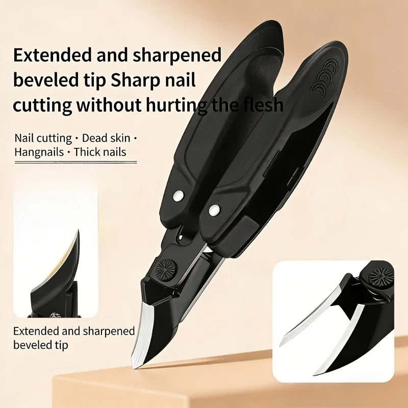 Ouriner Toenail Clippers – Thick Nails, Sharp Blade & Grip Nail Clipper PLUSH