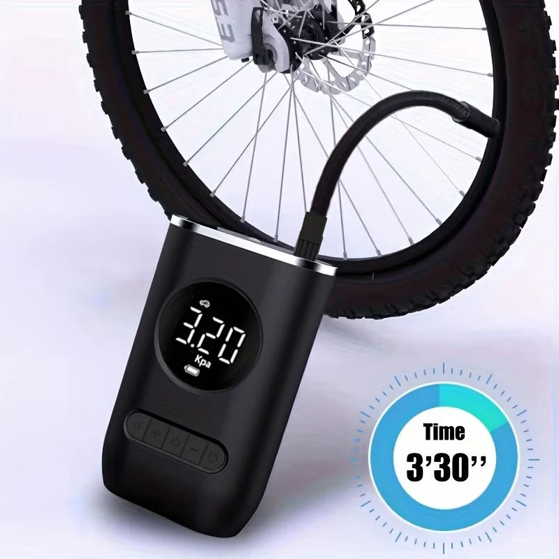 Wireless Portable Tire Inflator Air Compressor – Car & Bike Tire Inflator Pump PLUSH
