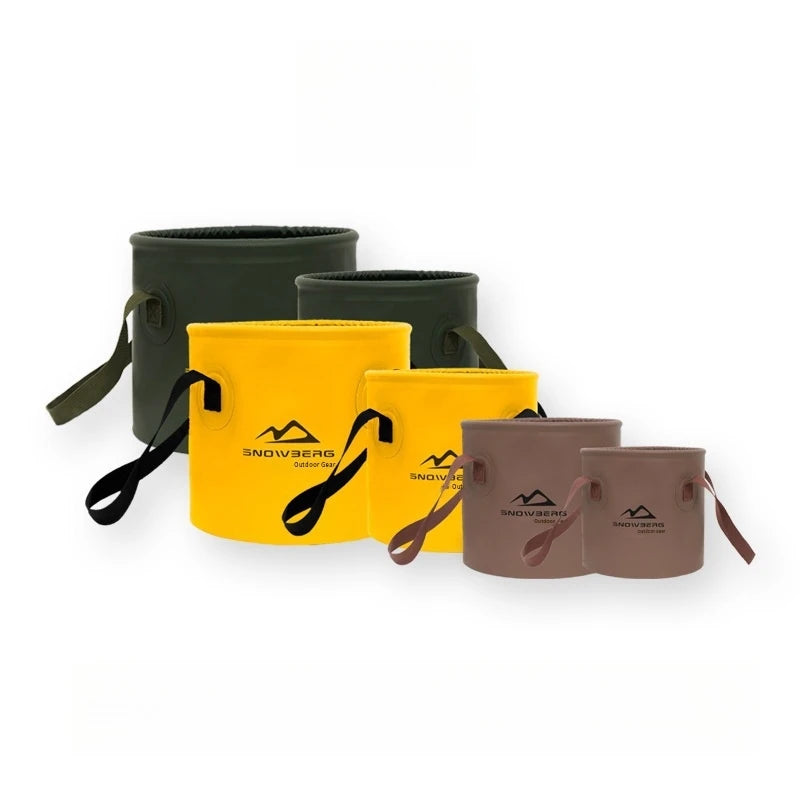 Foldable Camping Cube Water Bucket 16–20L Collapsible Collapsible Camping Bucket PLUSH