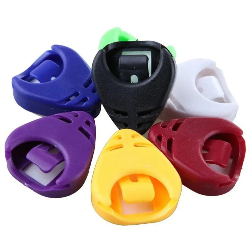 10pcs Heart Shape Adhesive Guitar Pick Holder Box | Random Color Guitar Pick Holder PLUSH 10pcs random