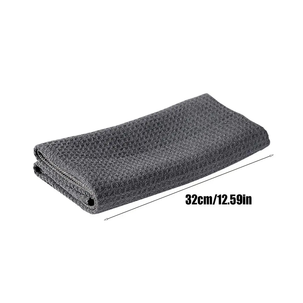 Waffle Weave Microfiber Cleaning Towels – Lint-Free, Quick-Dry Microfiber Cleaning Towel PLUSH 1PC