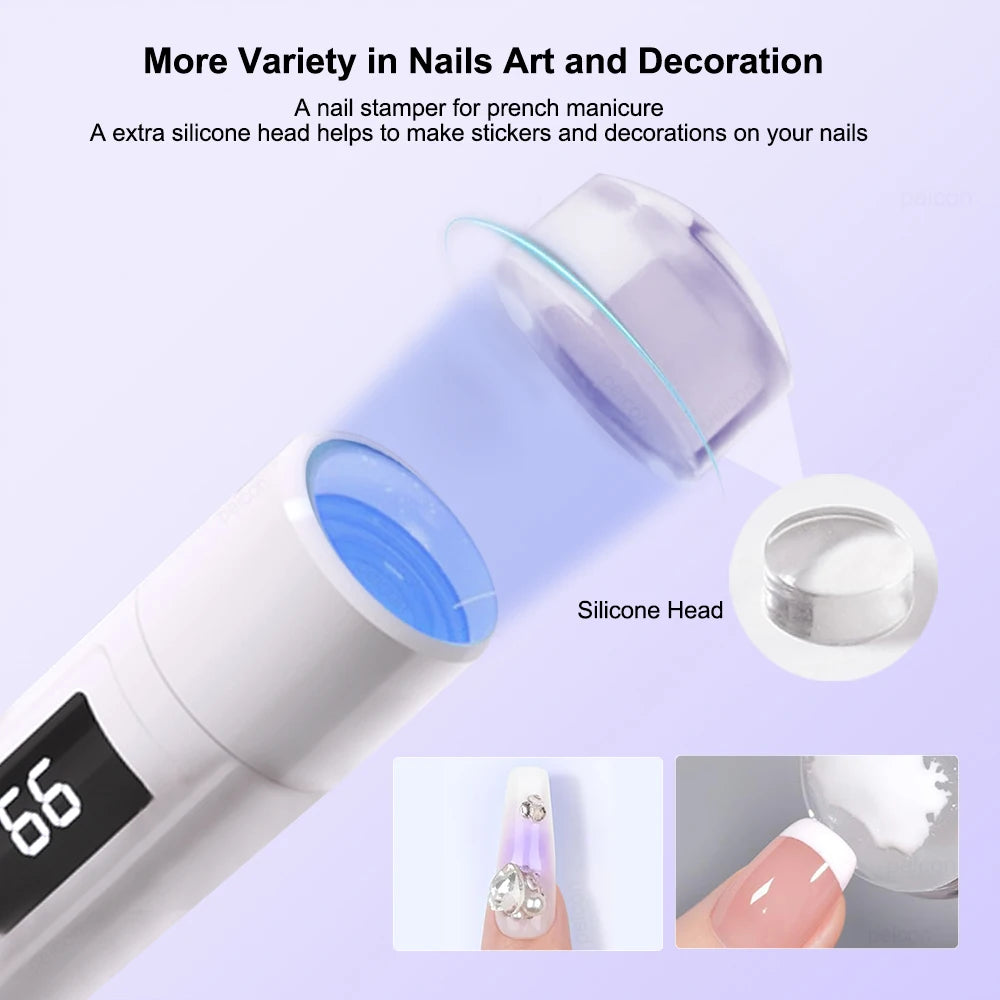 Mini UV LED Nail Lamp – Portable Gel Nail Curing Light 3W UV Nail Curing Lamp PLUSH