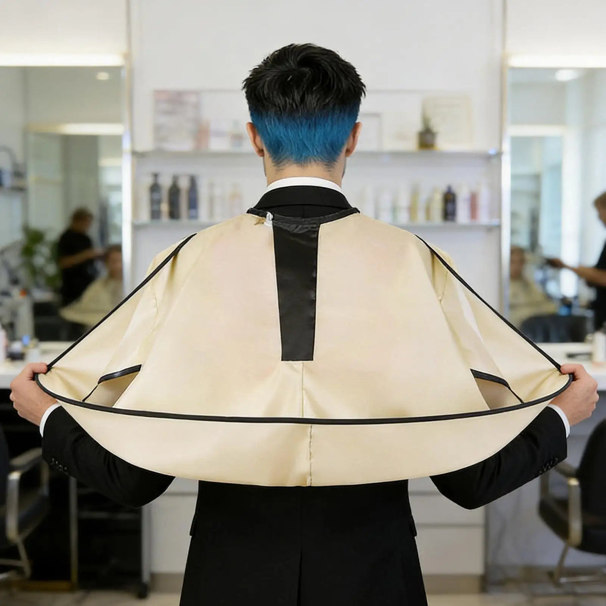 Waterproof Foldable Hair Cutting Cape – Salon & Home Barber Barber Cutting Cape PLUSH