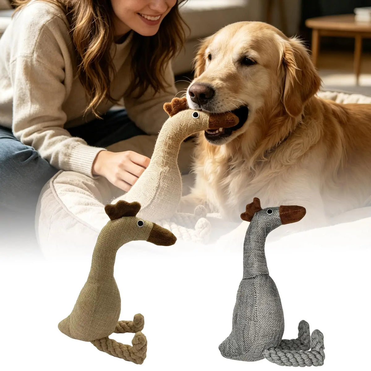Squeaky Plush Rooster Dog Toy – Chew & Dental Play Squeaky Dog Toy PLUSH