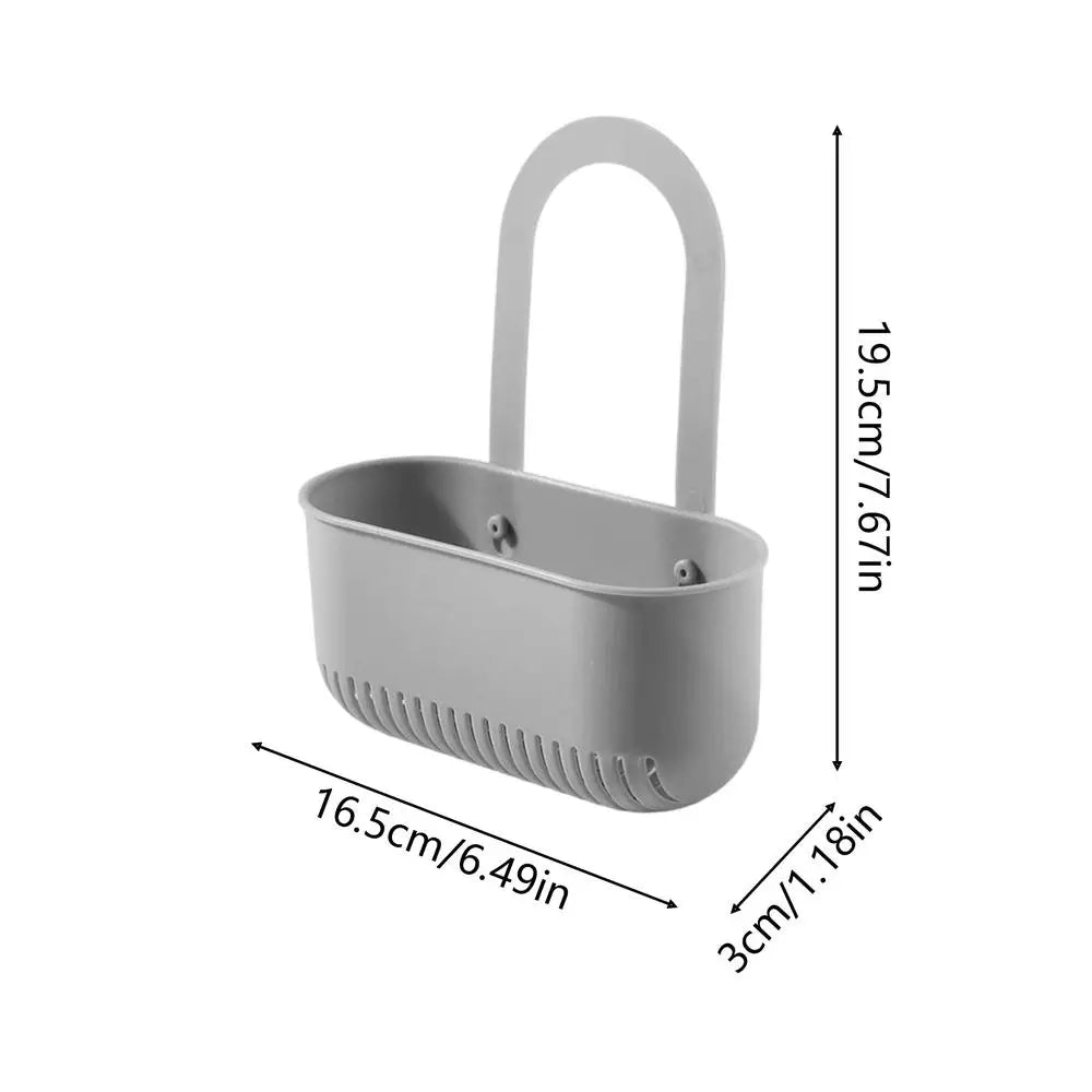 Over Faucet Sponge Holder – Sink Organizer & Drain Rack Sink Sponge Holder PLUSH Gray