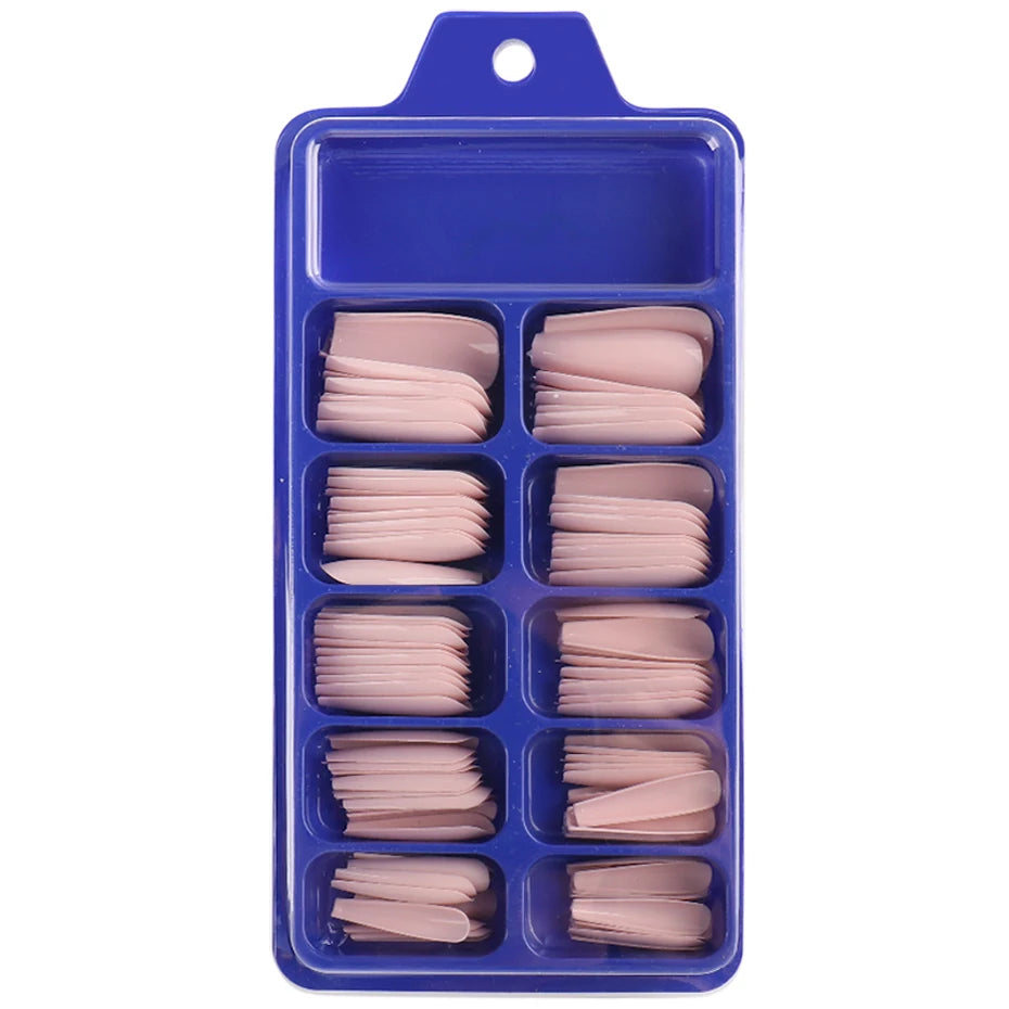 100pcs Coffin Press On Nails – Acrylic Nail Extension Kit Press On Nail Tips PLUSH 1895-26