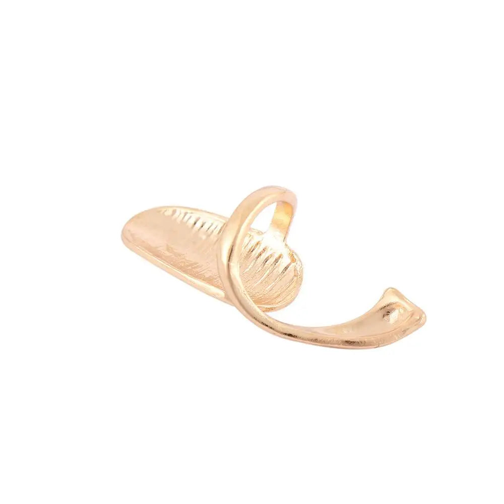 Zinc Alloy Fingernail Ring – Gold & Silver Fashion Jewelry Fashion Ring PLUSH