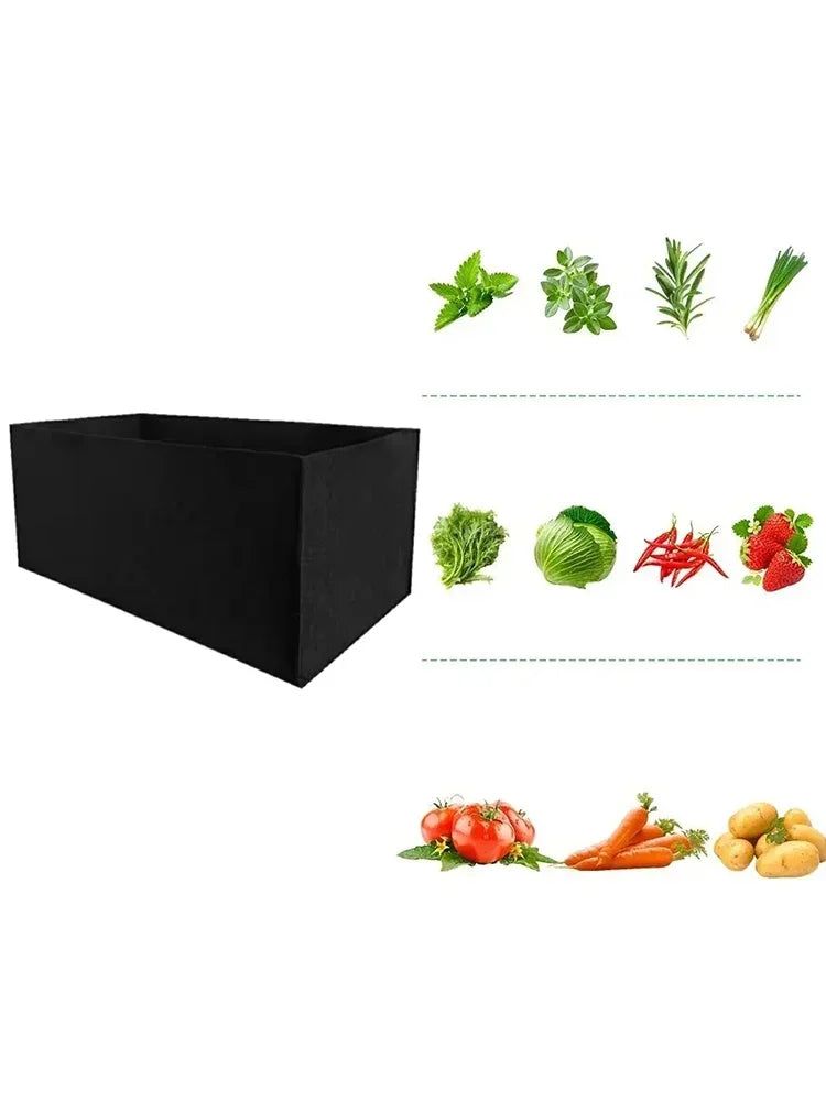 Square Non-Woven Felt Grow Bag – Foldable Plant Container Felt Grow Bag PLUSH
