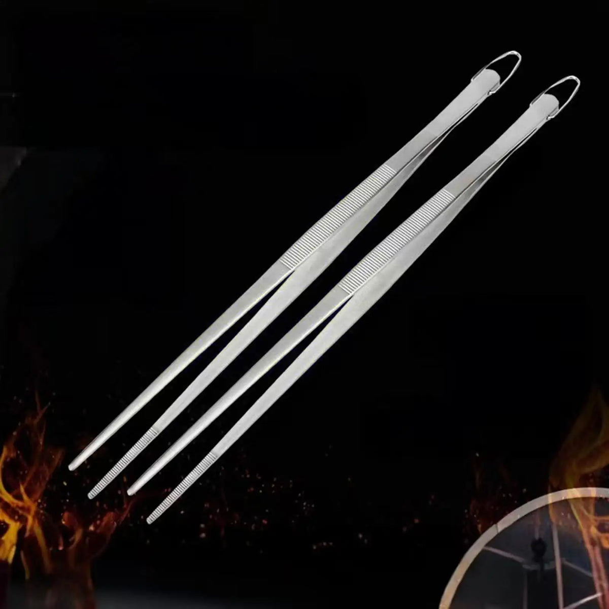 Stainless Steel Kitchen Tongs – Non-Slip BBQ Cooking Tongs Kitchen Cooking Tongs PLUSH