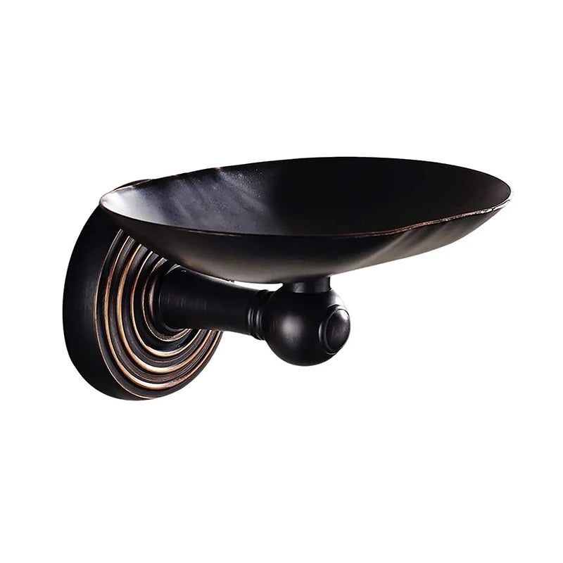 Vintage Antique Brass Soap Dish Holder | Oil-Rubbed Bronze Bathroom Soap Dish PLUSH Oil Rubbed Bronze-2