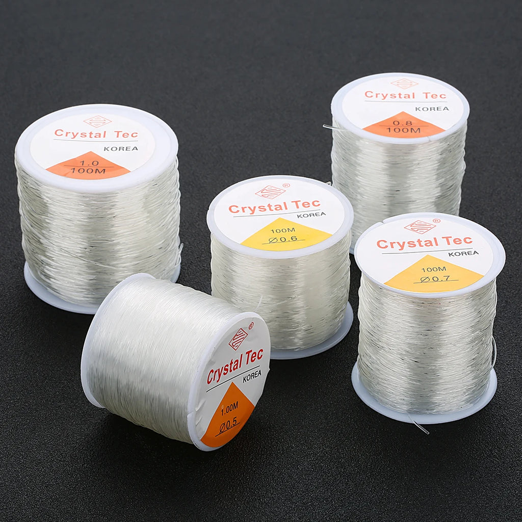 55-80m Elastic Crystal Beading Thread – Stretchy DIY Jewelry Line Jewelry Beading Thread PLUSH