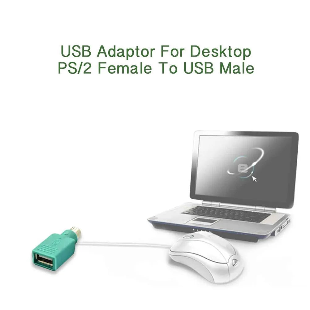 USB Female to PS/2 Male Adapter – Plug & Play, No Drivers USB PS/2 Adapter PLUSH Default Title