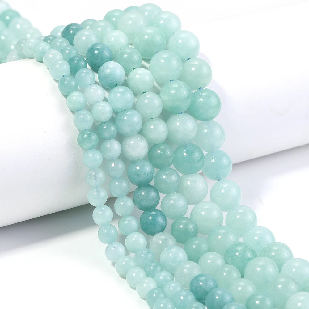 Myanmar Jade Stone Round Spacer Beads 6/8/10mm – DIY Jewelry Stone Spacer Beads PLUSH