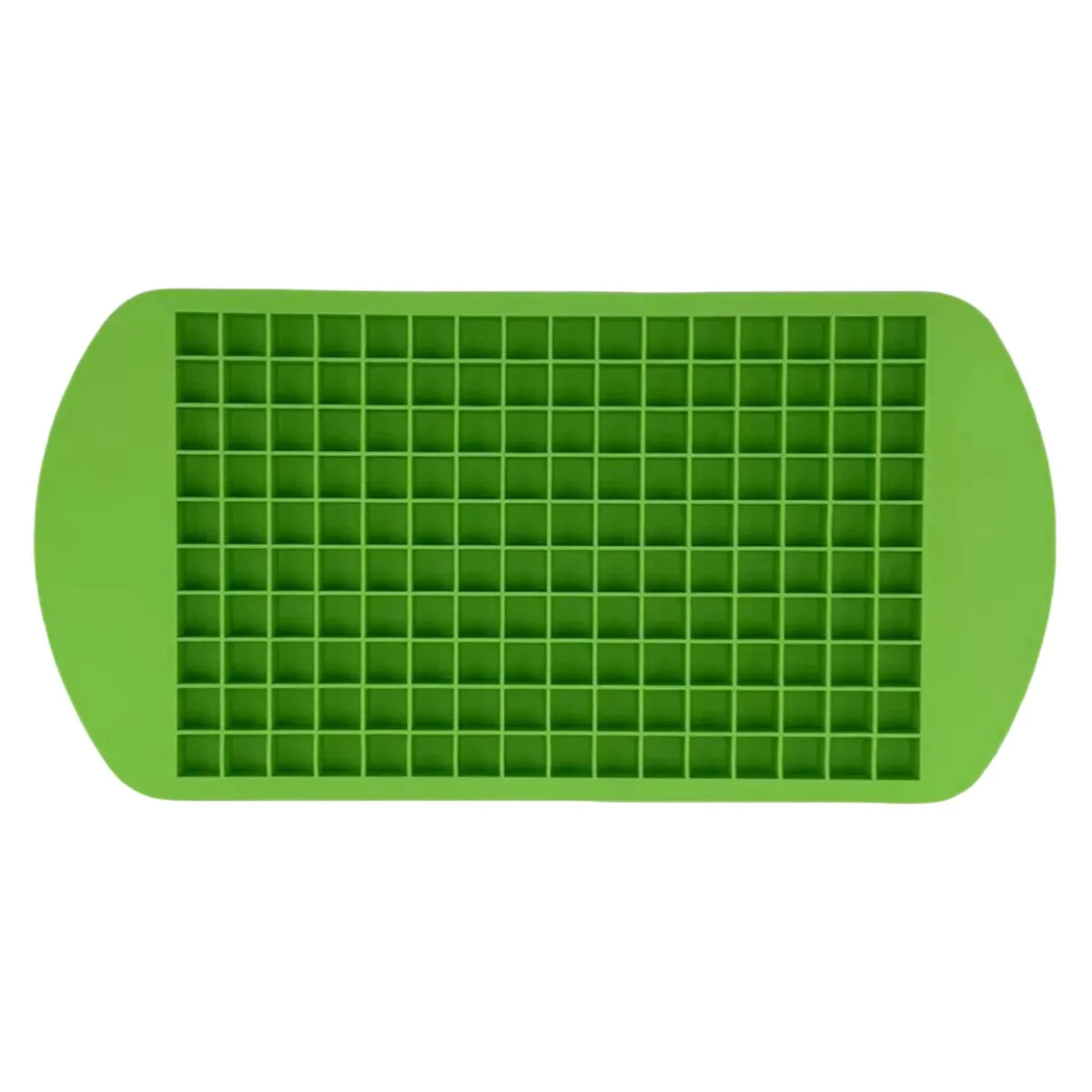 Stackable Silicone Mini Ice Cube Tray – 160 Tiny 1cm Cubes Ice Cube Tray PLUSH 160Grid-Green 10PCS