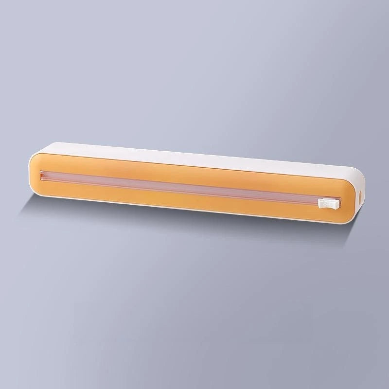 Cling Wrap & Foil Dispenser with Cutter | Kitchen Organizer Wrap Film Dispenser PLUSH Cling Wrap Dispenser