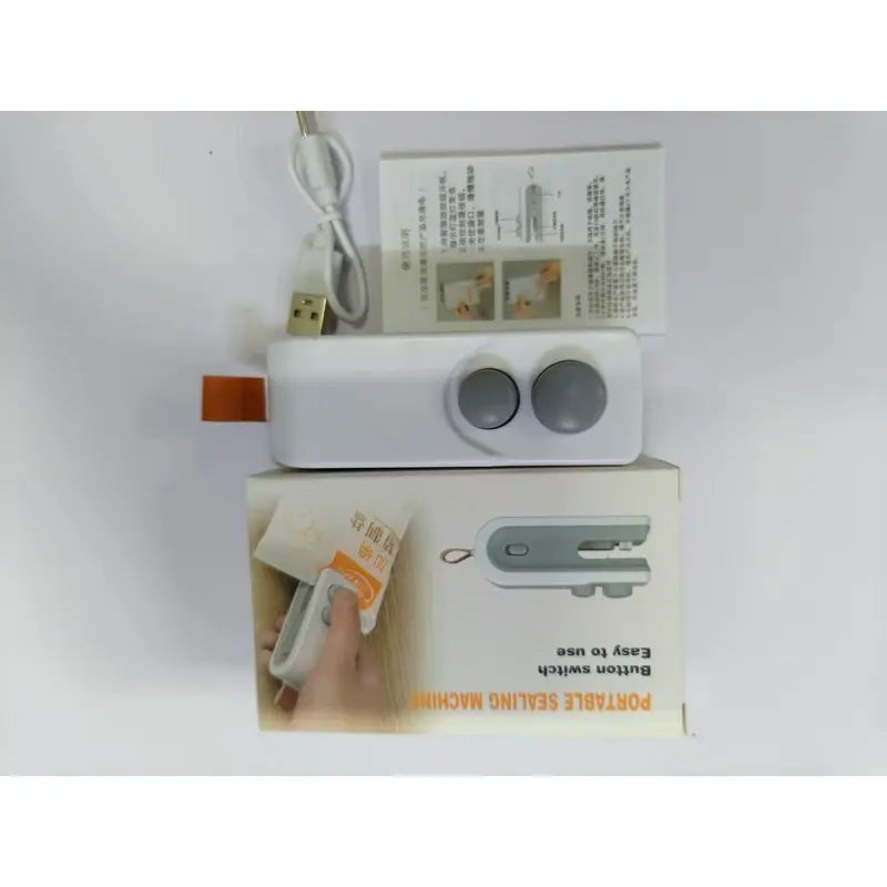 USB Rechargeable Mini Bag Sealer – Portable Heat Sealing Clip Bag Sealer Clip PLUSH
