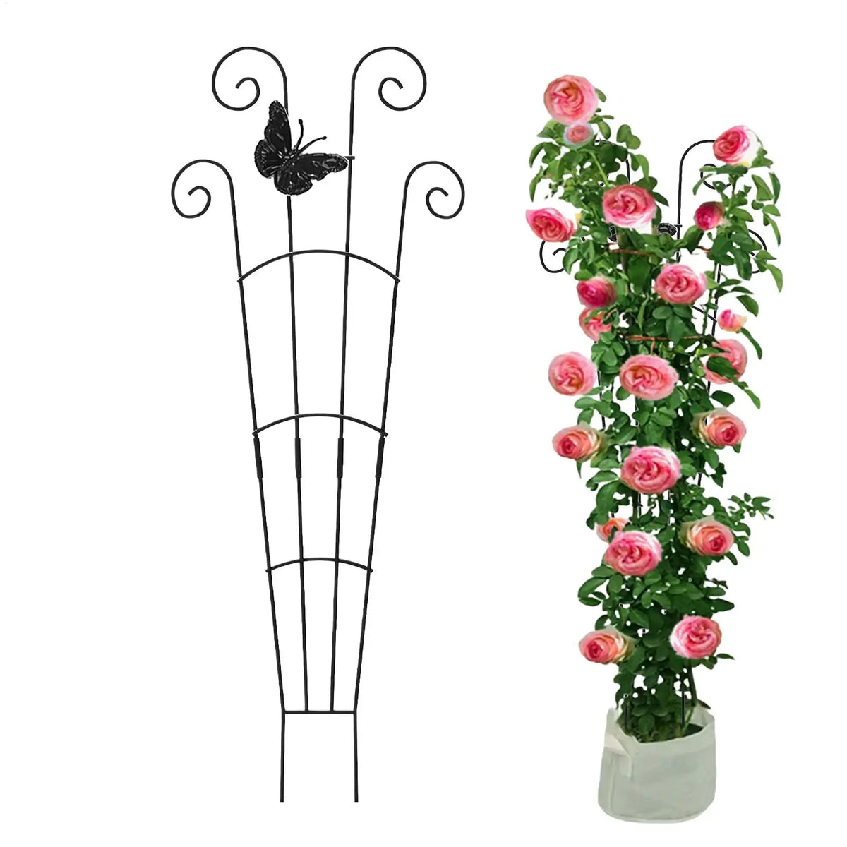 Climbing Plant Trellis 76cm – Garden Support Frame for Vines Plant Support Trellis PLUSH