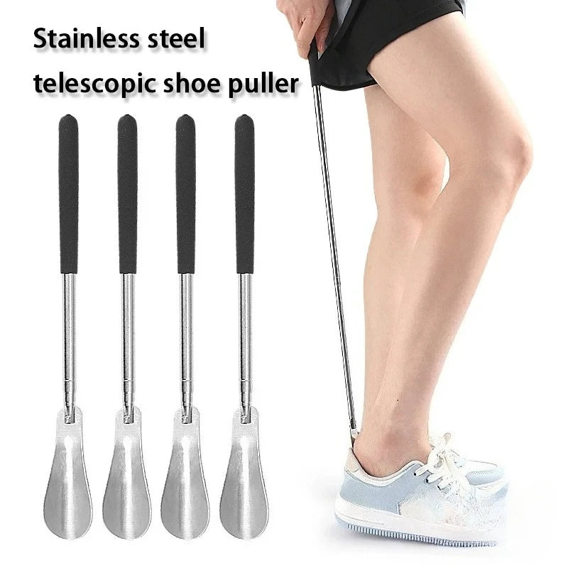 Retractable Long Handle Shoe Horn – Stainless Steel 31–65cm Long Handle Shoe Horn PLUSH