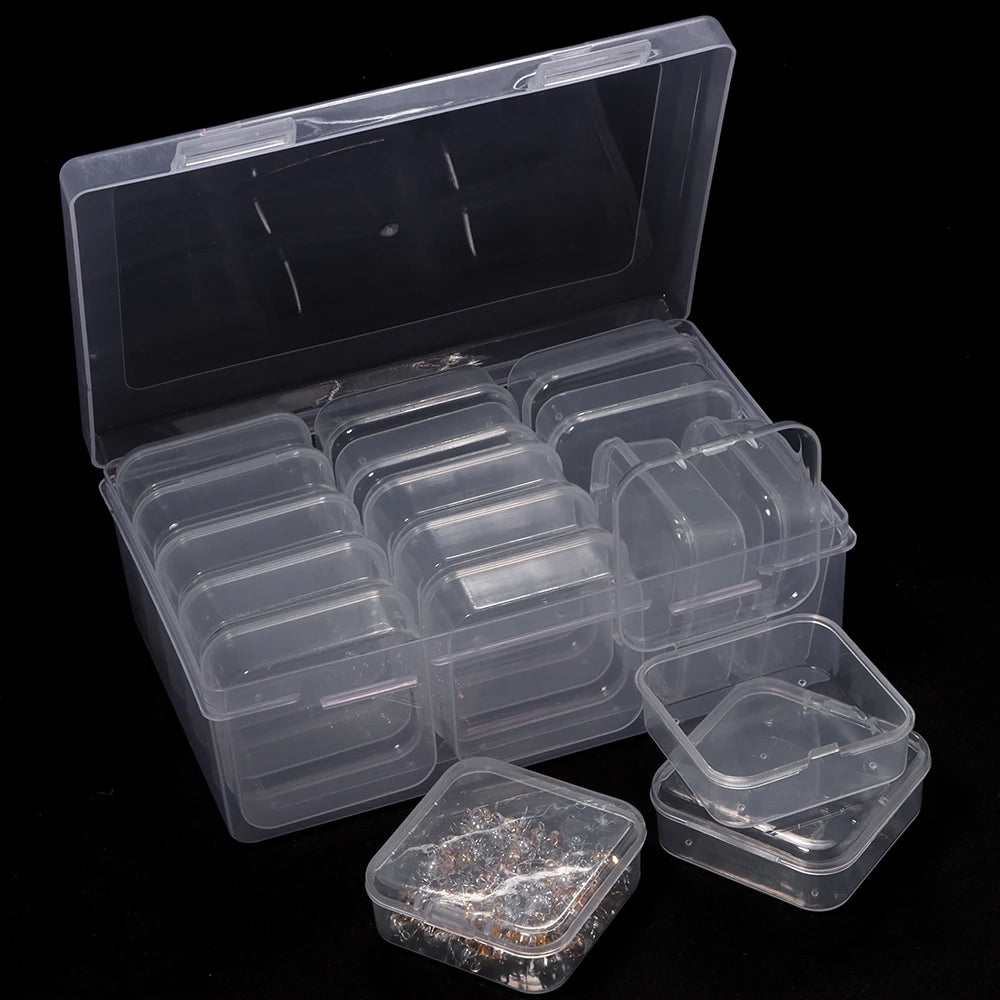 Mini Dustproof Plastic Storage Box – Jewelry & Bead Organizer Plastic Storage Box PLUSH
