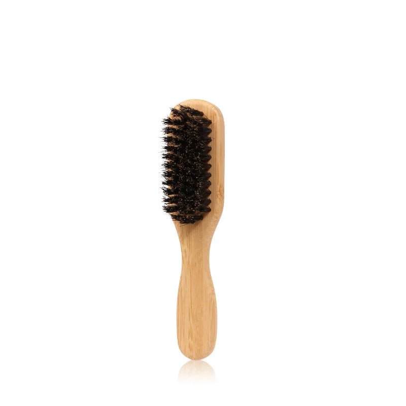 Men's Bamboo Boar Bristle Beard & Hair Styling Brush Beard Styling Brush PLUSH 2