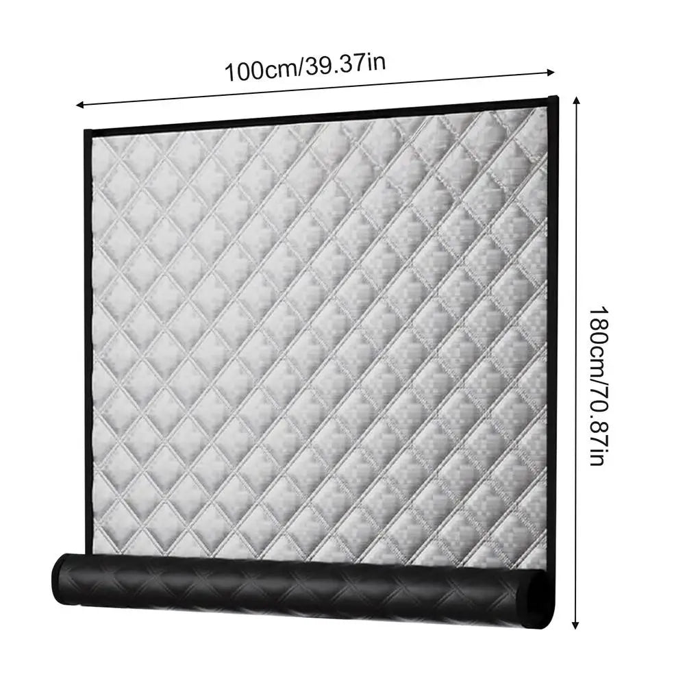 Thermal Insulated Blackout Curtains – Windproof Winter Cover Thermal Blackout Curtains PLUSH 1PC