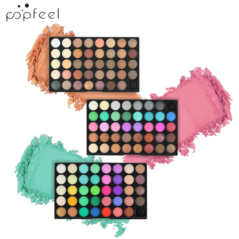 POPFEEL 120 Colors Eyeshadow Palette – Matte & Shimmer Shades Eyeshadow Palette PLUSH EP120