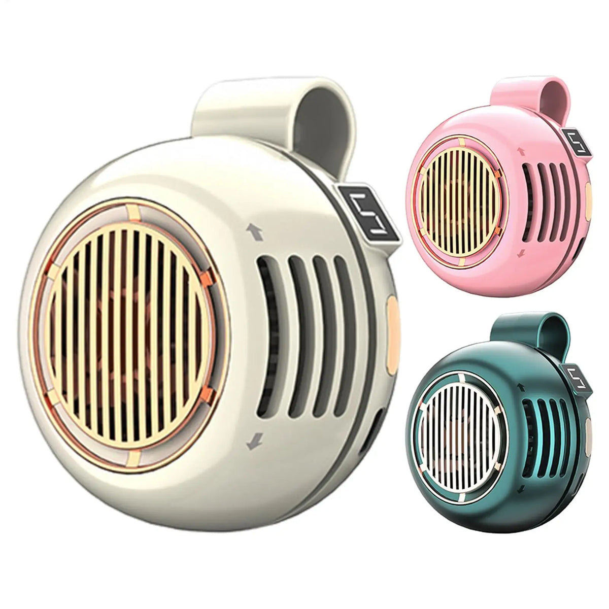 Portable Bladeless Clip Fan – USB Rechargeable, 5 Speeds Portable Clip Fan PLUSH