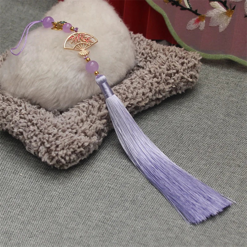 Hanfu Tassel Decoration – Antique Fan Cheongsam Trim | 30cm Garment Tassel Trim PLUSH style 22
